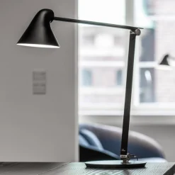 Louis Poulsen NJP bordlampe, fod, 3.000 K mørkegrå