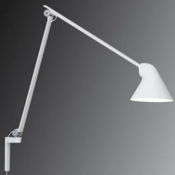 Louis Poulsen NJP LED-væglampe, arm lang, hvid