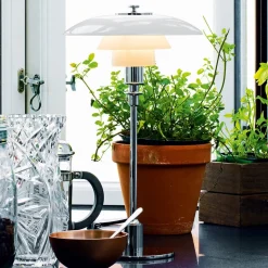 Louis Poulsen PH 2/1 bordlampe, højglans forkromet