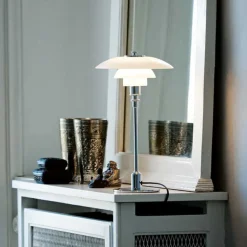 Louis Poulsen PH 2/1 bordlampe, højglans forkromet
