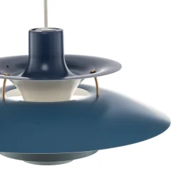 Louis Poulsen PH 5, designer pendellampe, blå