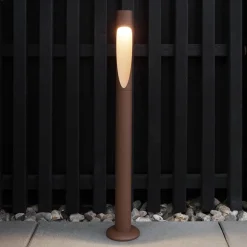 Louis Poulsen vejlampe Flindt, 930, corten 70 cm base 24 V