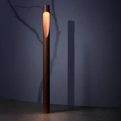 Louis Poulsen vejlampe Flindt, 930, corten 70 cm base 24 V