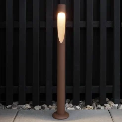 Louis Poulsen vejlampe Flindt, 927, corten 70 cm base 24 V