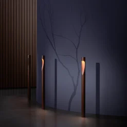 Louis Poulsen vejlampe Flindt, 927, corten 70 cm base 24 V