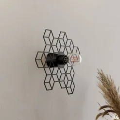 Lucande Alexaru væglampe, bikage, sort