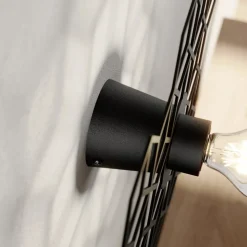 Lucande Alexaru væglampe, bikage, sort