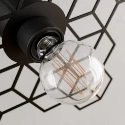 Lucande Alexaru væglampe, bikage, sort