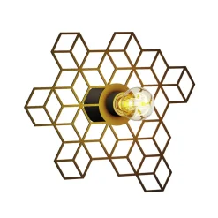 Lucande Alexaru væglampe, bikage, sort