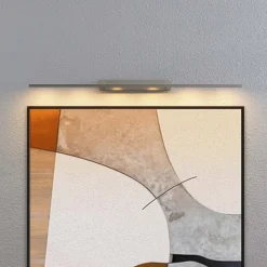 Lucande Alexis LED-gallerilampe 118 cm, mat nikkel