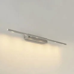 Lucande Alexis LED-gallerilampe 118 cm, mat nikkel