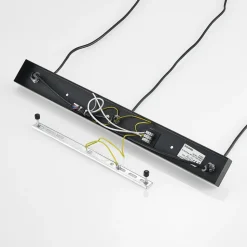 Lucande Amielle pendellampe, 3 lyskilder, sort