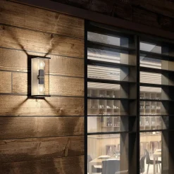 Lucande Annalea udendørs væglampe, 40 cm, 2 lyskilder, IP54