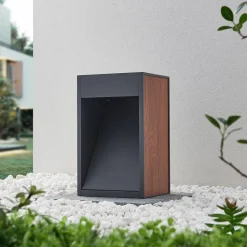 Lucande Ansala R7s sokkellampe med trædekor