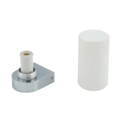 Lucande Basolo væglampe til badeværelset, krom, højde 17,2 cm, glas