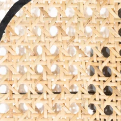 Lucande Bassiola væglampe med bambusskærm