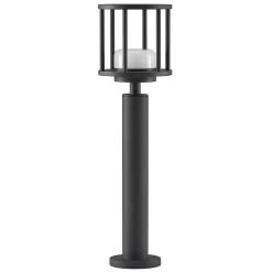 Lucande Berenike 60 cm vejlampe, mørkegrå, metal, GX53