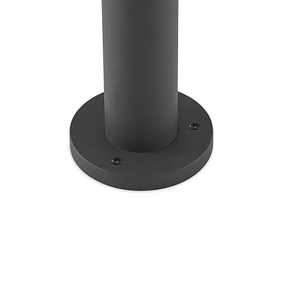 Lucande Berenike 60 cm vejlampe, mørkegrå, metal, GX53