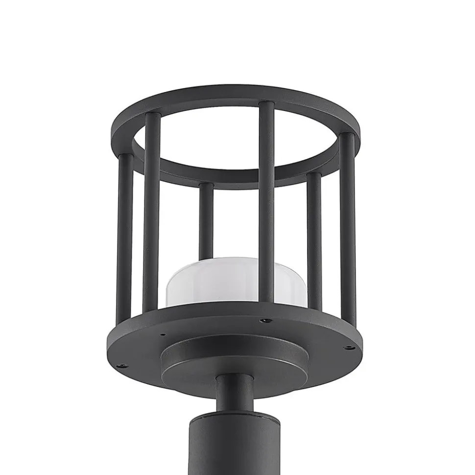 Lucande Berenike 60 cm vejlampe, mørkegrå, metal, GX53