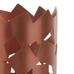 Lucande bordlampe Aeloria, kobber, jern, Ø 12 cm, E27