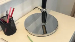 Lucande bordlampe Dansari, sort, metal, justerbar