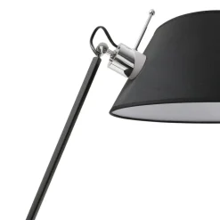 Lucande bordlampe Dansari, sort, metal, justerbar