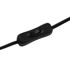 Lucande bordlampe Dansari, sort, metal, justerbar