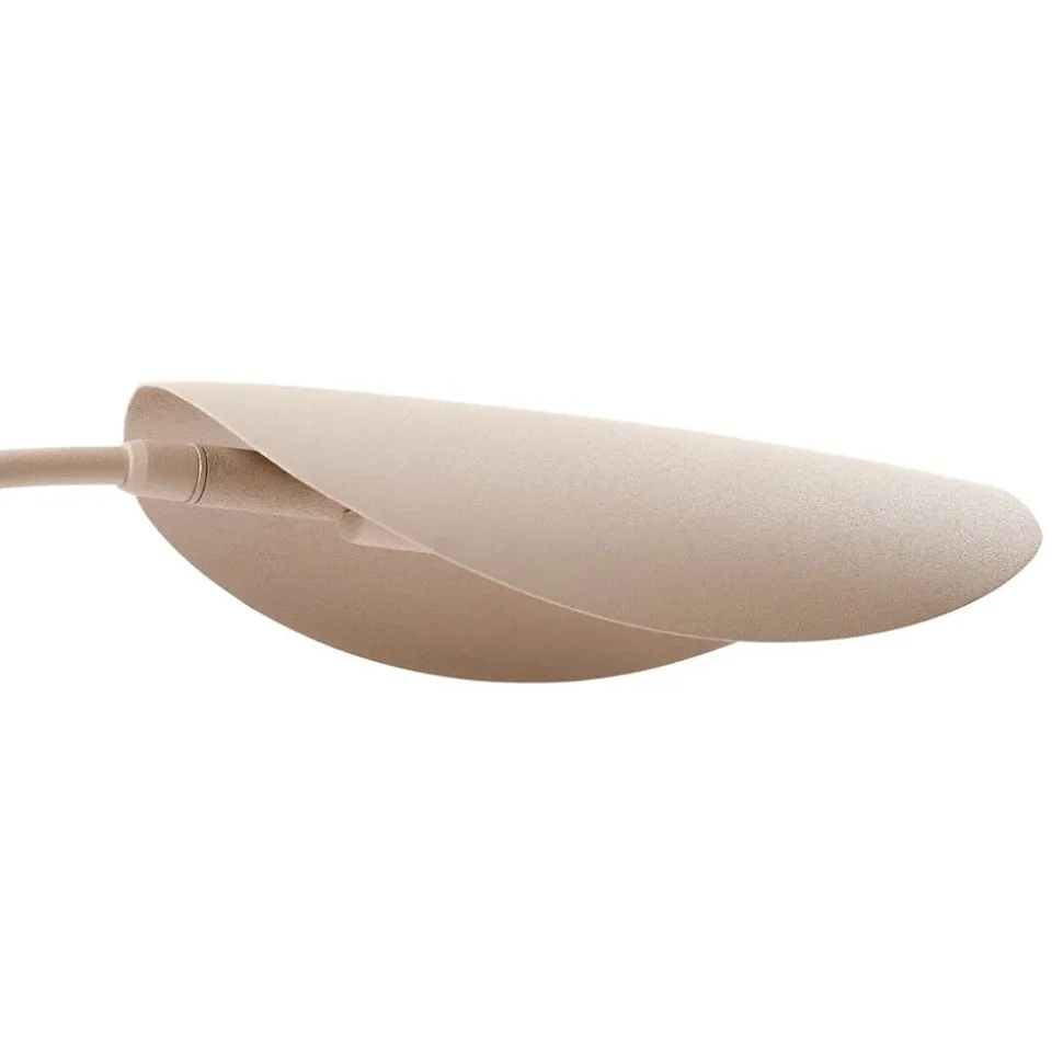 Lucande bordlampe Rivera, beige, metal, sten, 51 cm, G9