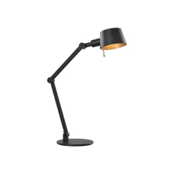 Lucande bordlampe Silka, sort, metal, 93,5 cm høj