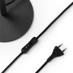 Lucande Carlea bordlampe, 2 lyskilder sort-messing