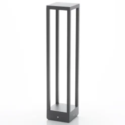 Lucande Carlota LED-vejlampe, antracit, 65 cm, metal