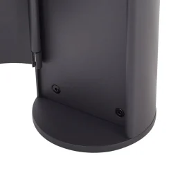 Lucande Corban sokkellampe, grå, sensor, udtag, IP44