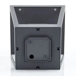 Lucande Dunia sokkellampe, antracit, metal, 24 cm, IP54