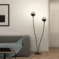 Lucande Dustian gulvlampe, 2 lyskilder