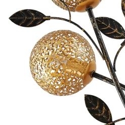 Lucande Evory bordlampe, 48 cm, 2 lyskilder, sort/guld, G9