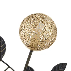 Lucande Evory gulvlampe, 160 cm, 3 lyskilder, sort/guld, G9