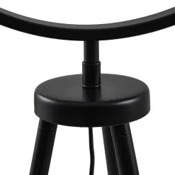 Lucande Helva gulvlampe, 150 cm, hvid/sort, drejelig