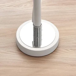 Lucande LED-bordlampe Edano, 60 cm, hvid, tekstil, dæmpbar