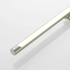 Lucande LED-gallerilampe Dimitrij, nikkel, metal, 54 cm