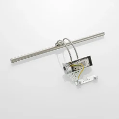 Lucande LED-gallerilampe Dimitrij, nikkel, metal, 54 cm