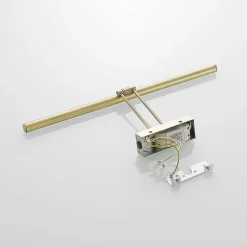 Lucande LED-gallerilampe Dimitrij, messing, metal, 54 cm