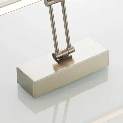 Lucande LED-gallerilampe Thibaud, 84 cm, nikkel, aluminium