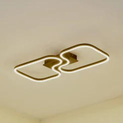 Lucande LED-loftlampe Amiya, 64 cm, sort, aluminium