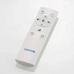 Lucande LED-loftlampe Narumi, CCT, 110 cm, sort, aluminium