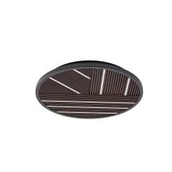 Lucande LED-loftlampe Orven, træ, Ø 50 cm, dæmpbar