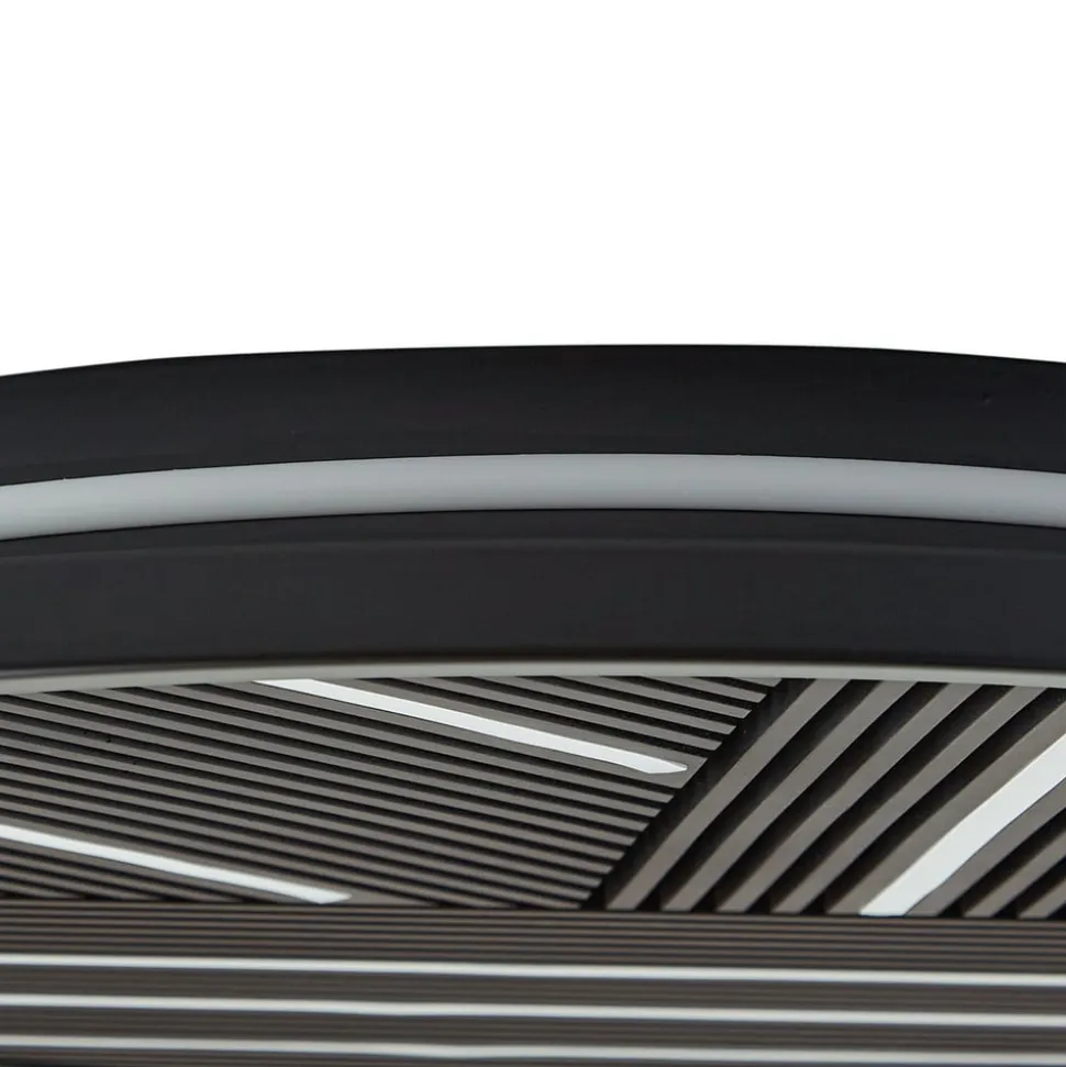 Lucande LED-loftlampe Orven, træ, Ø 50 cm, dæmpbar