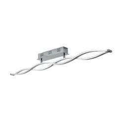 Lucande LED-loftlampe Roan, 115 cm, krom, stål