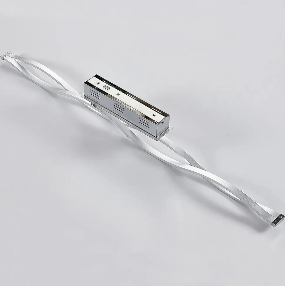 Lucande LED-loftlampe Roan, 115 cm, krom, stål