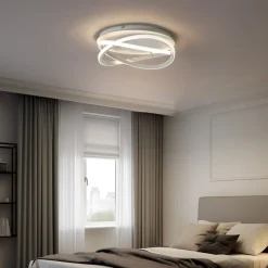 Lucande LED-loftslampe Aldric, hvid, aluminium, Ø 45 cm