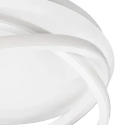 Lucande LED-loftslampe Aldric, hvid, aluminium, Ø 45 cm